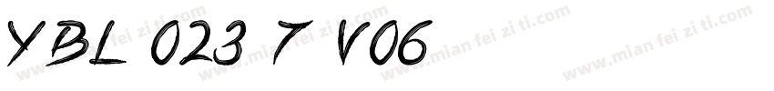 YBL 023/7 V06字体转换